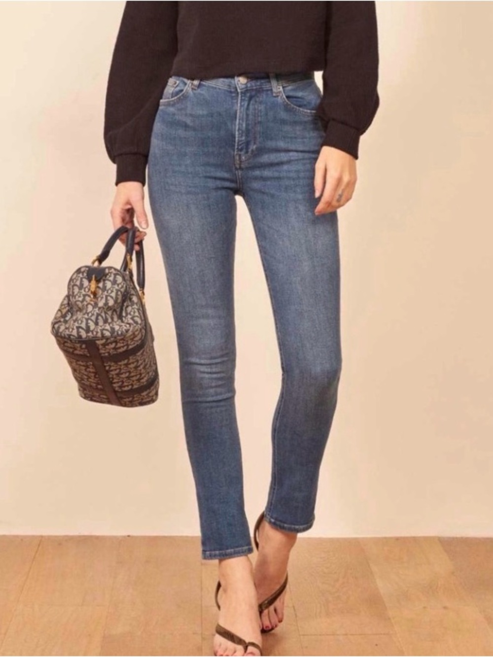 Reformation Harper skinny in Destin wash size 24